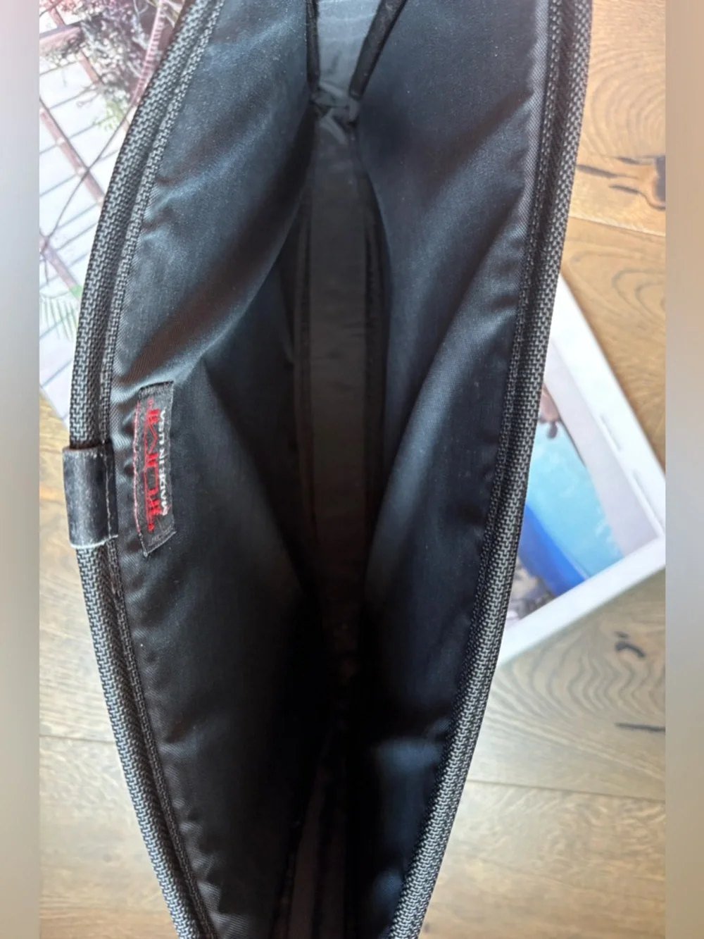TUMI Ballistic Padded Nylon Laptop Insert Pocket/Sleeve In Black